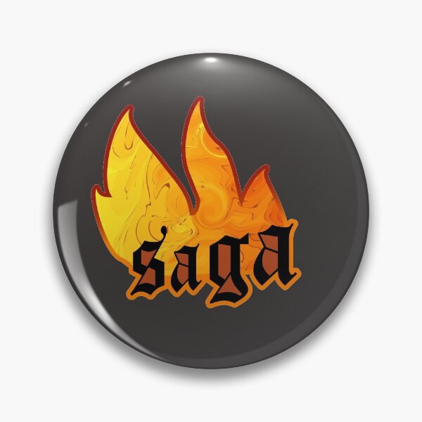 Item preview, Volcano fire and saga text. designed and sold by Luckydragon17.