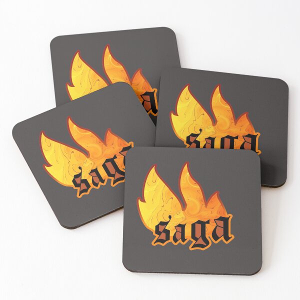 Item preview, Volcano fire and saga text. designed and sold by Luckydragon17.