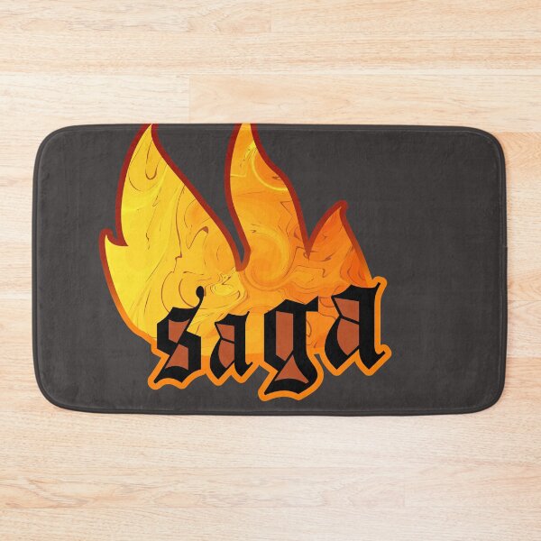 Item preview, Volcano fire and saga text. designed and sold by Luckydragon17.