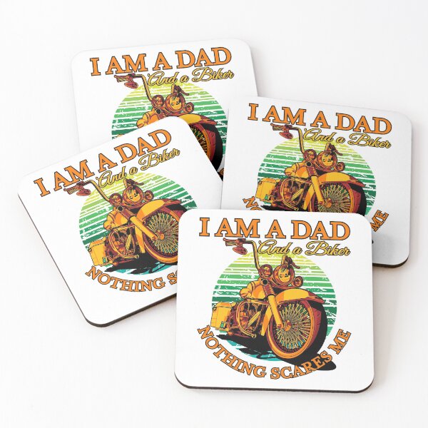 Item preview, I am a Dad and a biker nothing scares me, coolest dad, biker dad designed and sold by Lekrock.