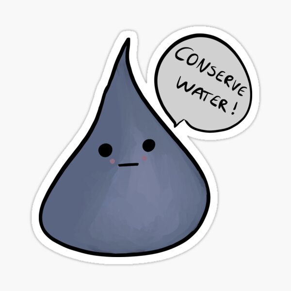 Cute Water Droplet Sticker
