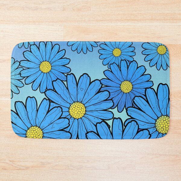 Item preview, blue felicia marguerite flowers designed and sold by weilertsen.