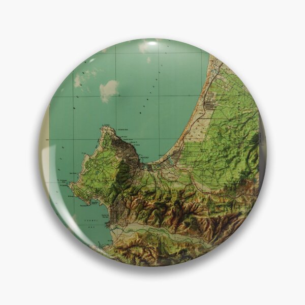 Item preview, Monterey Bay Vintage 3D Map designed and sold by silentcarto.