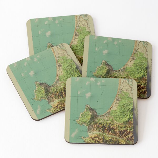 Item preview, Monterey Bay Vintage 3D Map designed and sold by silentcarto.