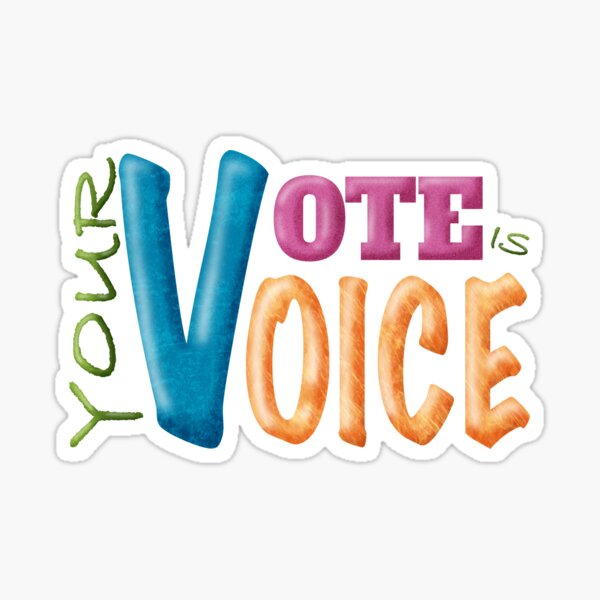 Your Vote is Your Voice Sticker
