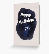 Time and Relative Dimension in Birthdays Greeting Card