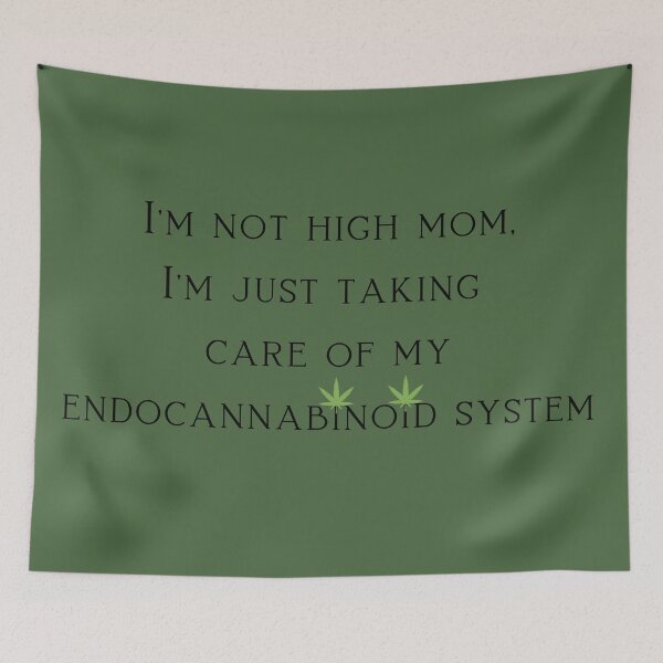 Artikelvorschau, Ich bin keine High-Mama, ich kümmere mich nur um mein Endocannabinoid-System. Unkraut Memes entworfen und verkauft von AlfaEcho.