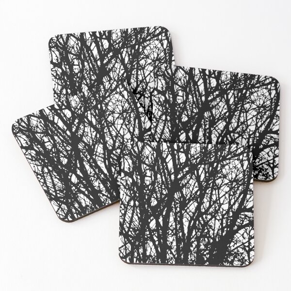 Item preview, TREE BRANCH PATTERN. SILHOUETTE. BLACK AND WHITE designed and sold by 5hertz.
