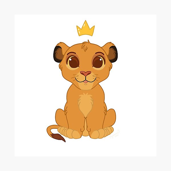 Chibi Simba Photographic Print