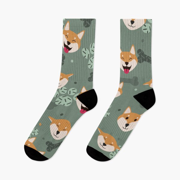 Item preview, Patrón de huesos y patas de Shiba Inu designed and sold by Shibaffection.