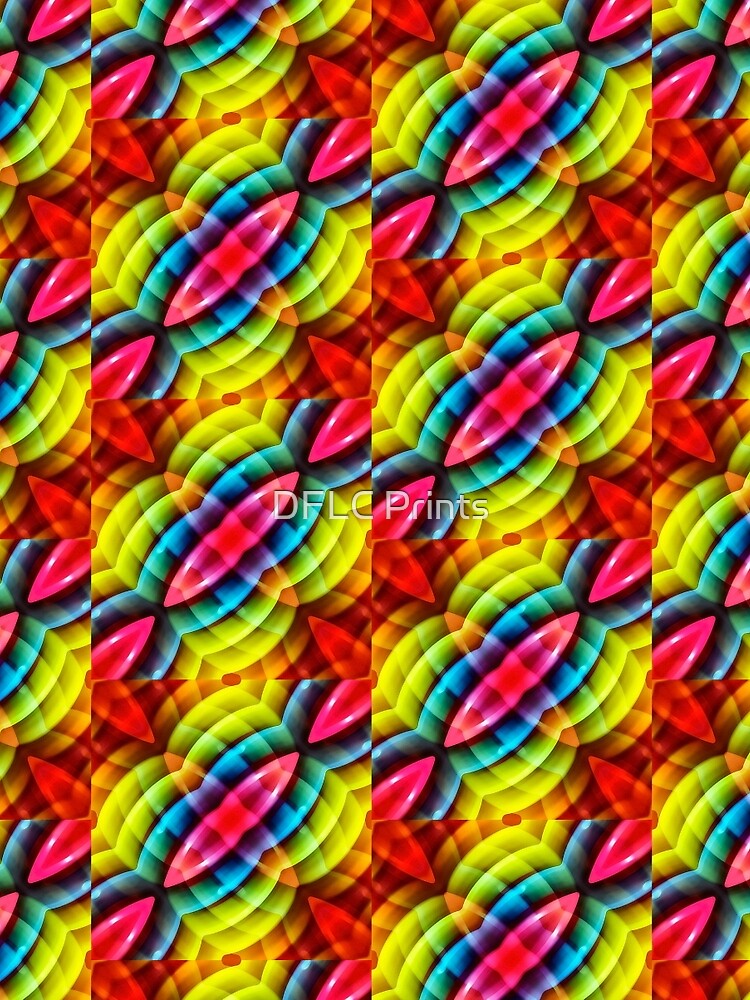 Thumbnail 4 of 4, Graphic T-Shirt, Multicolored Abstract Pattern Print designed and sold by DFLCreative.