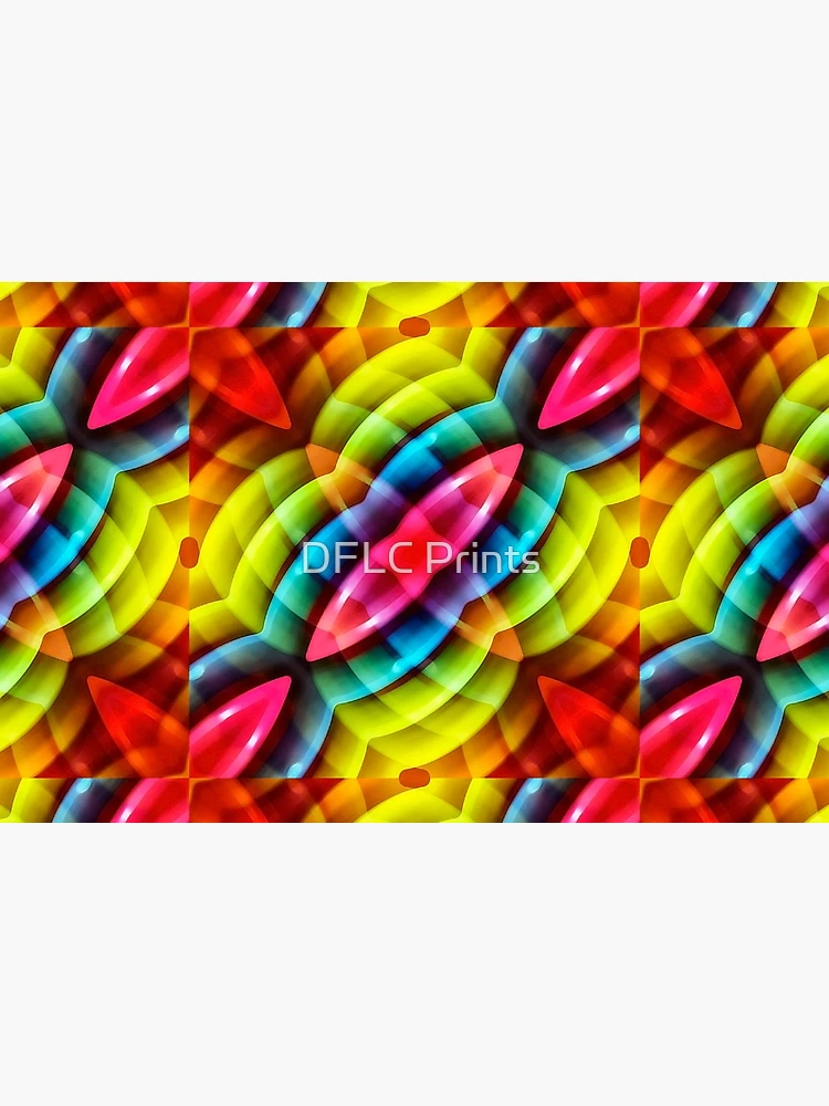 Thumbnail 4 of 4, Zipper Pouch, Multicolored Abstract Pattern Print designed and sold by DFLC Prints.