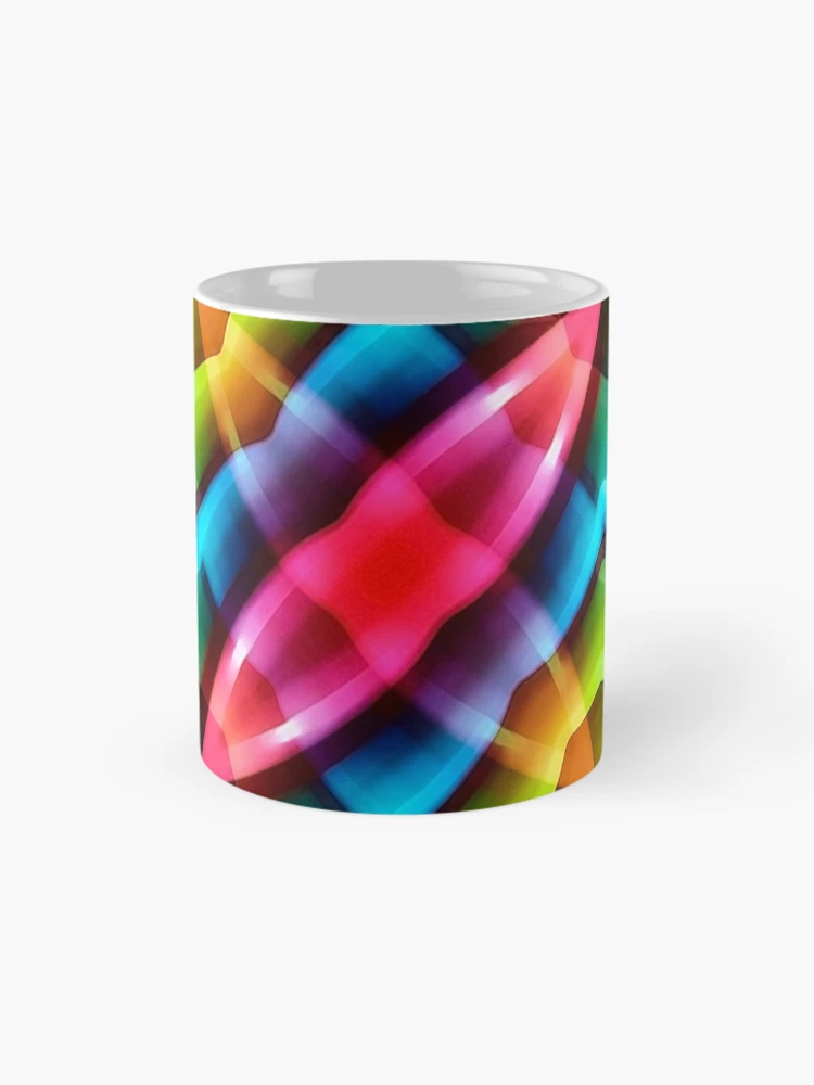 Thumbnail 4 of 6, Coffee Mug, Multicolored Abstract Pattern Print designed and sold by DFLC Prints.