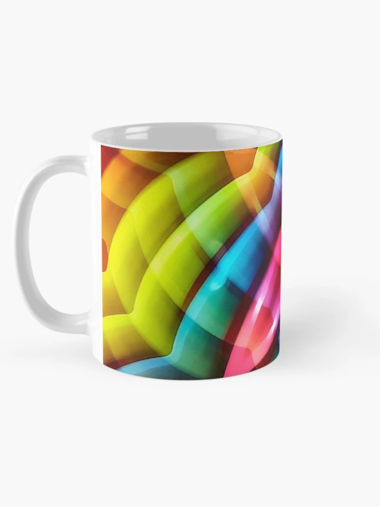 Thumbnail 5 of 6, Coffee Mug, Multicolored Abstract Pattern Print designed and sold by DFLC Prints.