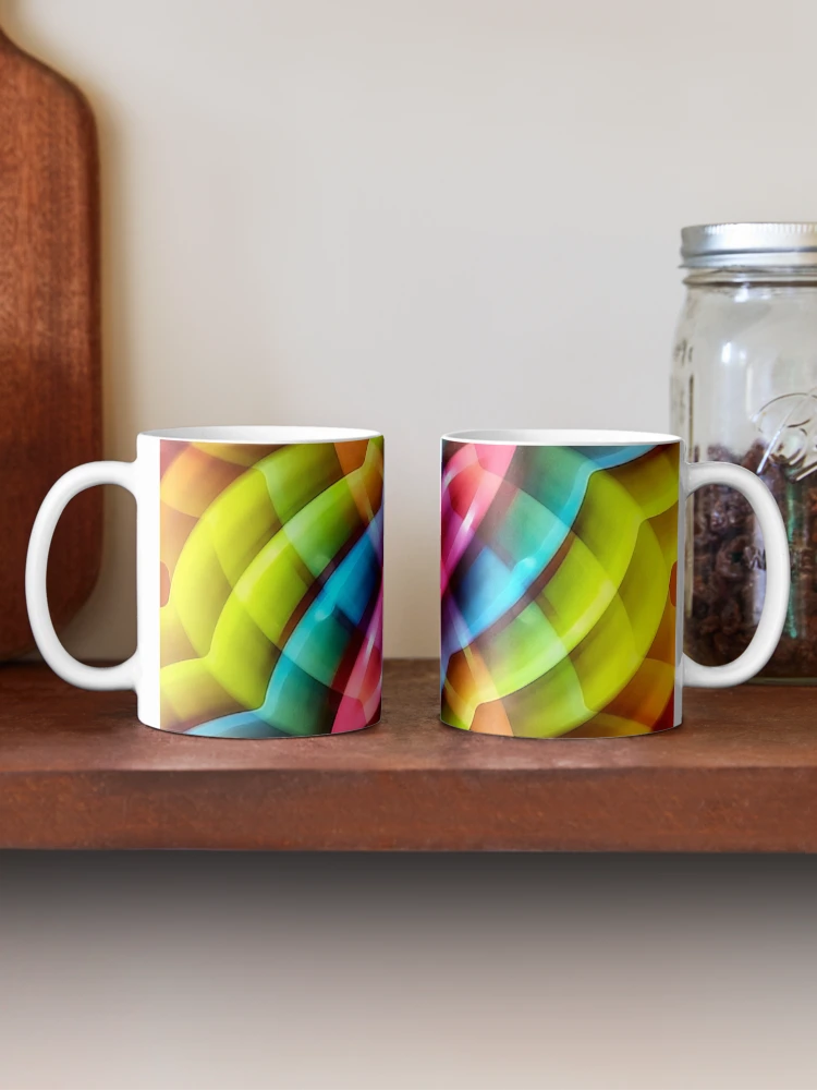 Thumbnail 2 of 6, Coffee Mug, Multicolored Abstract Pattern Print designed and sold by DFLC Prints.