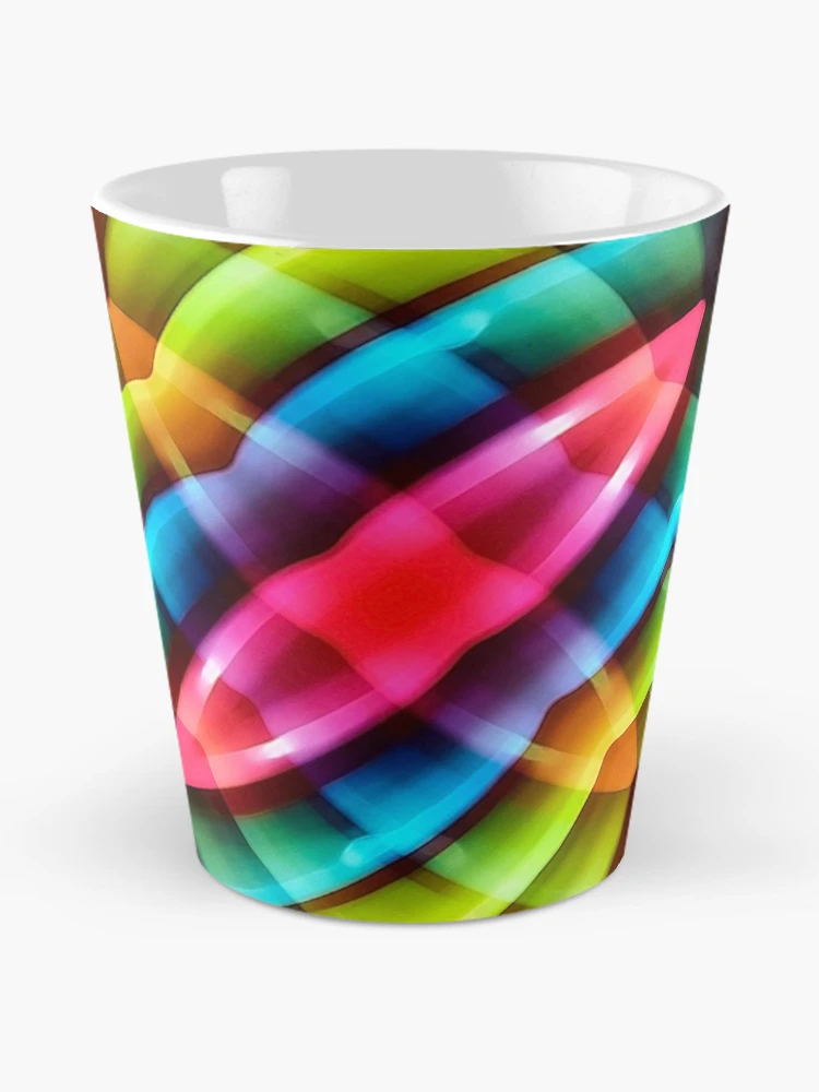 Thumbnail 2 of 4, Coffee Mug, Multicolored Abstract Pattern Print designed and sold by DFLC Prints.
