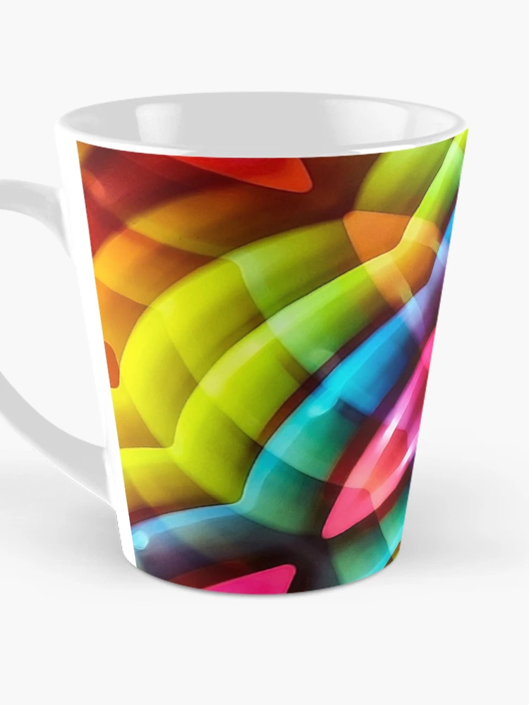 Thumbnail 3 of 4, Coffee Mug, Multicolored Abstract Pattern Print designed and sold by DFLC Prints.