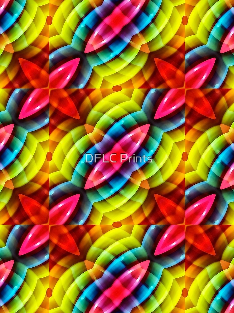 Thumbnail 3 of 3, Scarf, Multicolored Abstract Pattern Print designed and sold by DFLCreative.