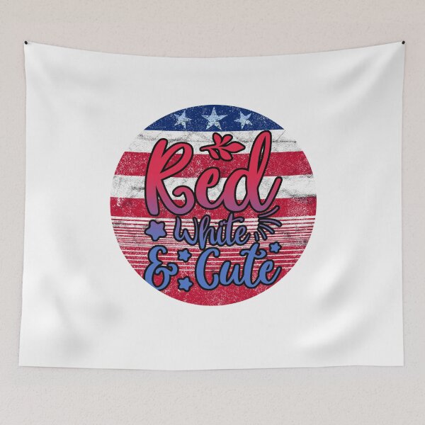 Item preview, Red white and cute // American  designed and sold by PGPshop.