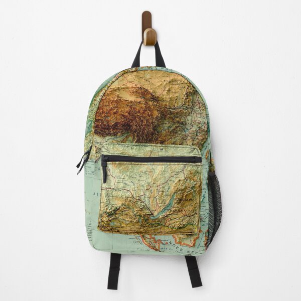 Item preview, 1939 Asia Australia Relief Map 3D digitally-rendered designed and sold by ThinkAboutMaps.