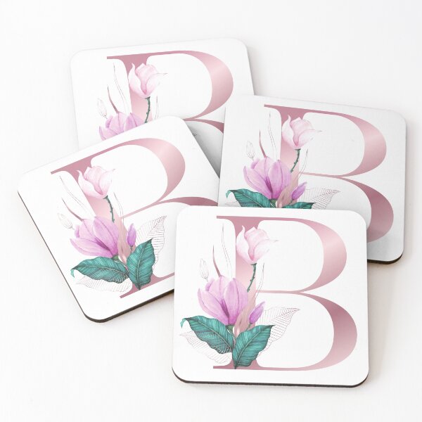 Item preview, Diseño floral rosa letra B designed and sold by Yousran.
