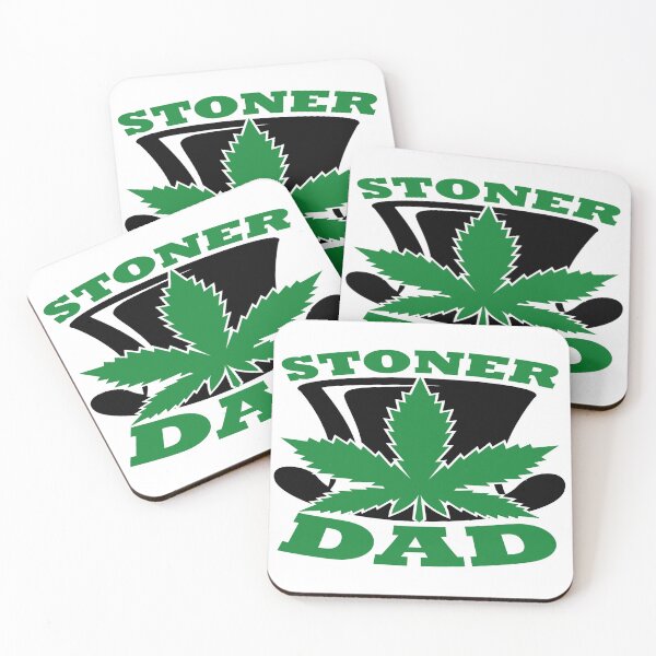 Item preview, Stoner Dad Black Top Hat Cannabis Leaf Father designed and sold by AlteredAtelier.