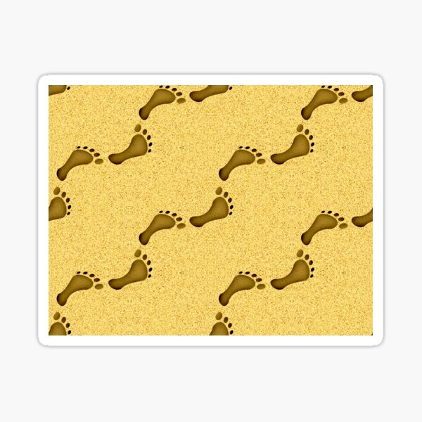 Sand Prints Sticker