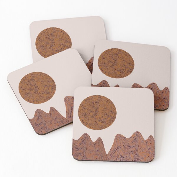 Item preview, Abstract mountains, landscape with moon designed and sold by Nadezda Kravcenko.