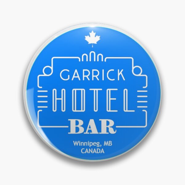 Item preview, Garrick Hotel Apparel - Round Blue & White  designed and sold by garrickhotel.