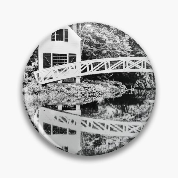 Item preview, Somesville Bridge, Mount Desert, Maine In Black And White designed and sold by Kay Brewer.