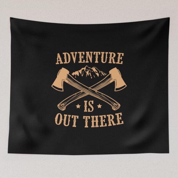 Item preview,  adventure is out there , camping shirt- Funny camping designed and sold by zahra369der.