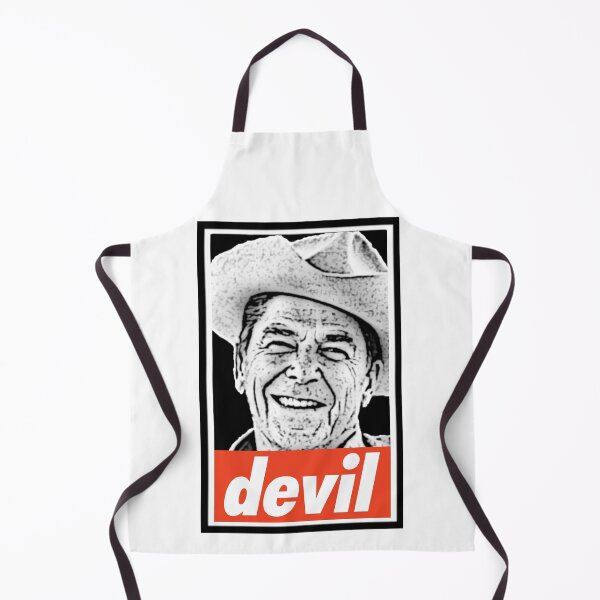 Item preview, Ronald Regan is the Devil - OBEY style designed and sold by KBwiththeTees.