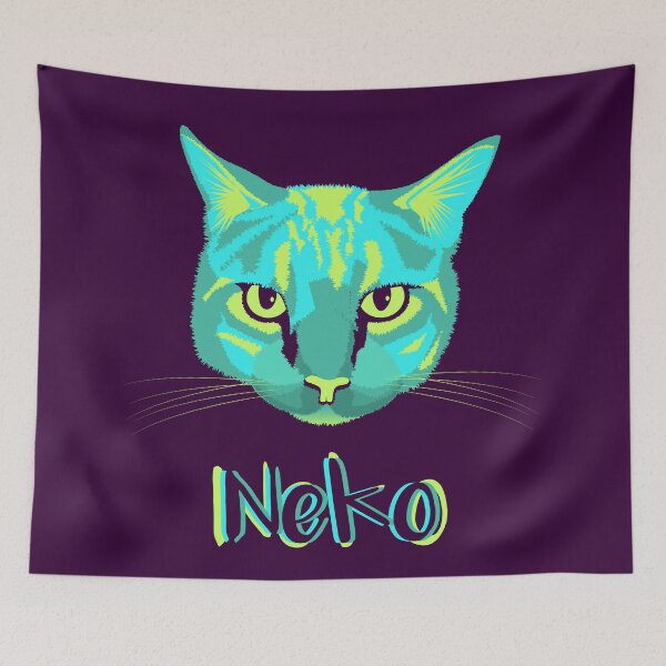 Item preview, Fun Colorful Cat/Neko designed and sold by brittsease.