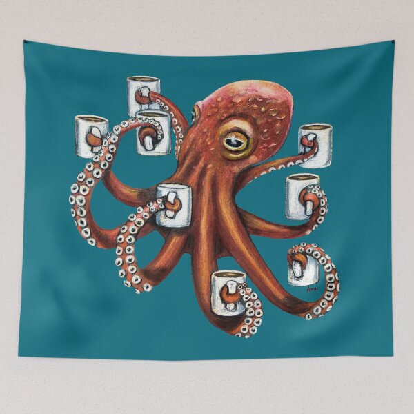 Item preview, OctoBrew designed and sold by GardenPartyArt.