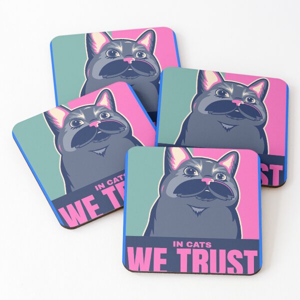 Item preview, In Cats We Trust - Cute Humor Funny Cat Poster designed and sold by nbakash.