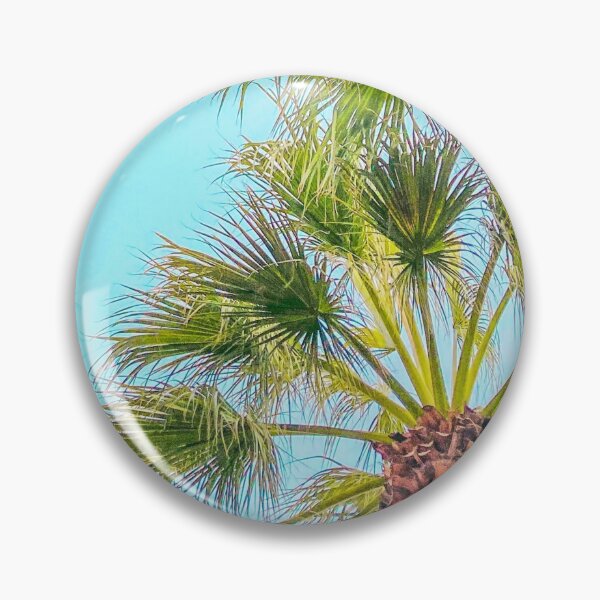 Item preview, Bright Green Palm Trees and Sky designed and sold by aestheticisland.