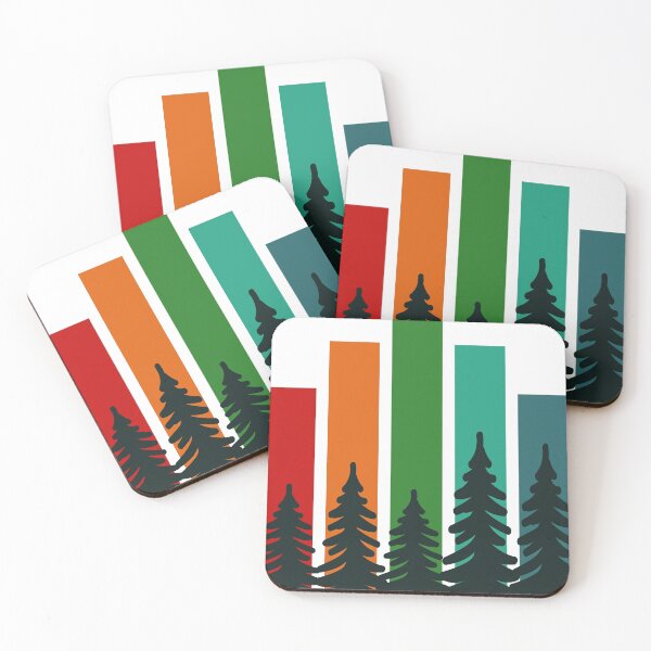 Item preview, Pine trees with color blocks designed and sold by andybirkey.