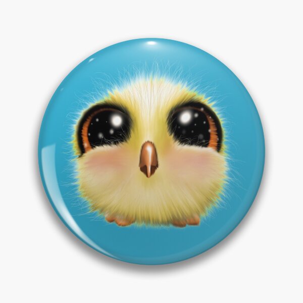 Item preview, Yellow, fuzzy, big eyed chick designed and sold by iduzarts.