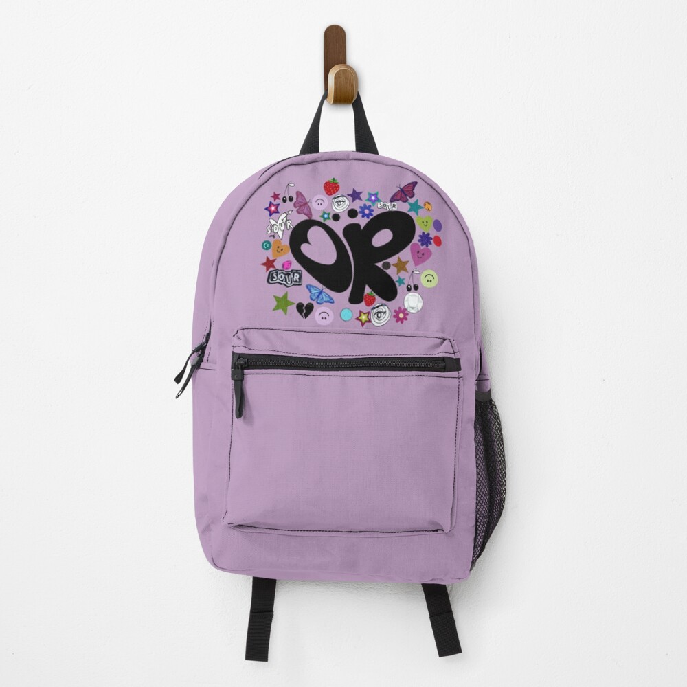 ODER Olivia Rodrigo Logo mit SOUR Aufklebern! Rucksack