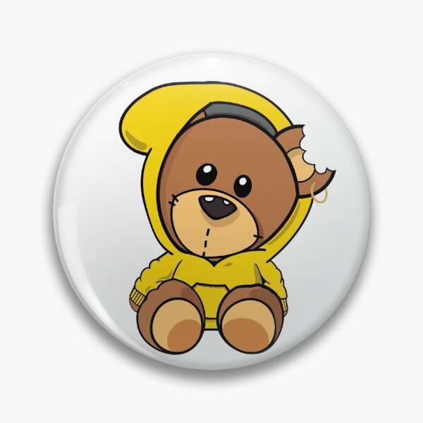 Item preview, Yellow Bieber teddy bear with cool hoodie designed and sold by Laura101art.