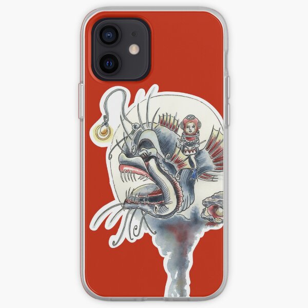 Trommelmädchen, Mädchen, Anglerfisch, Liebe, Trommel, Meer, Ozean, Unter Wasserwelt, Wasserwelt, Tierschutz, Save Our Planet iPhone Flexible Hülle
