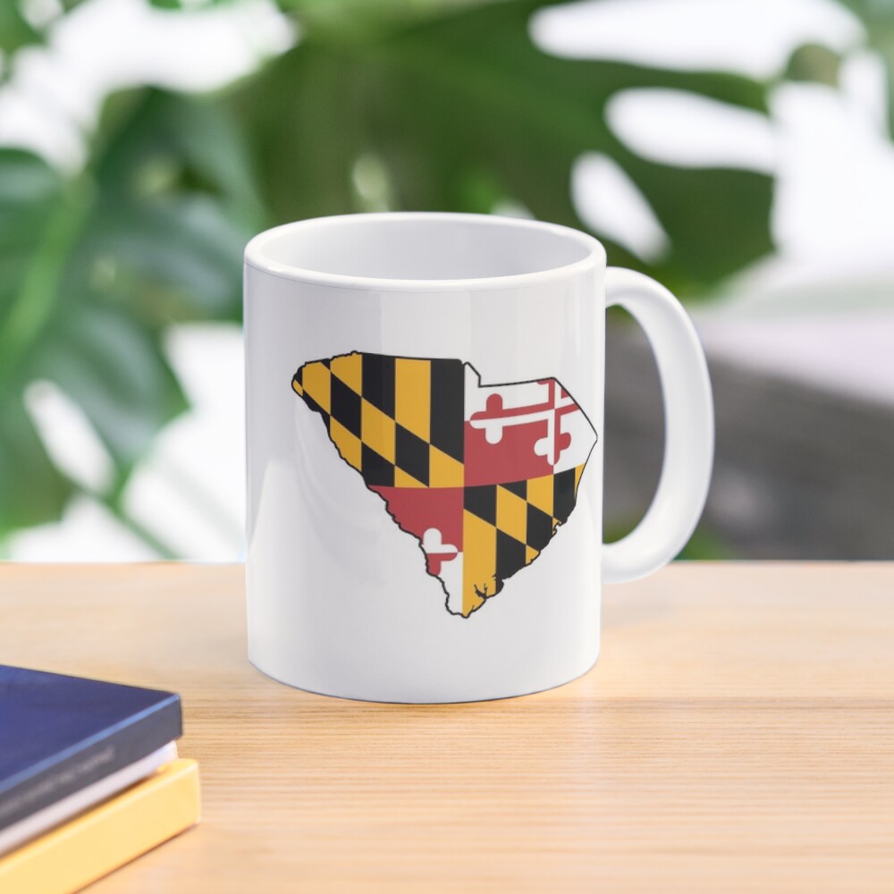 Maryland Flag South Carolina Map Mug