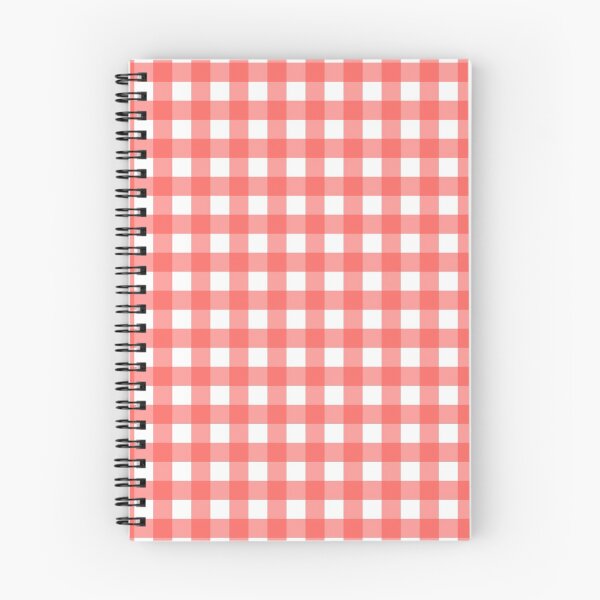 Item preview, red orange gingham patterned designed and sold by ImagineKaye.