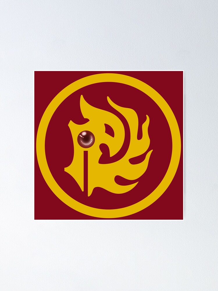 Magic Knight Rayearth Rayearth Symbol 炎神 レイアース 魔法騎士レイアース Poster By Jcba Redbubble