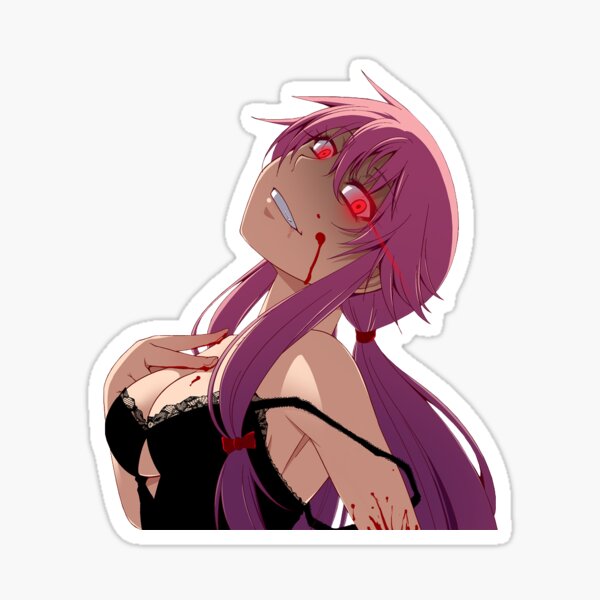  Gasai Yuno Mirai Nikki Car Graphic Van GTR - Sticker