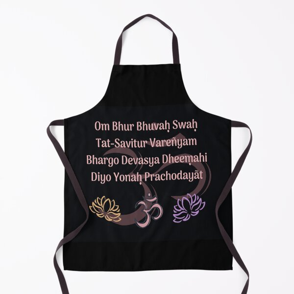 Item preview, Gayatri Mantra, Om symbol, Lotusflowers illustraion designed and sold by Spiritualish.