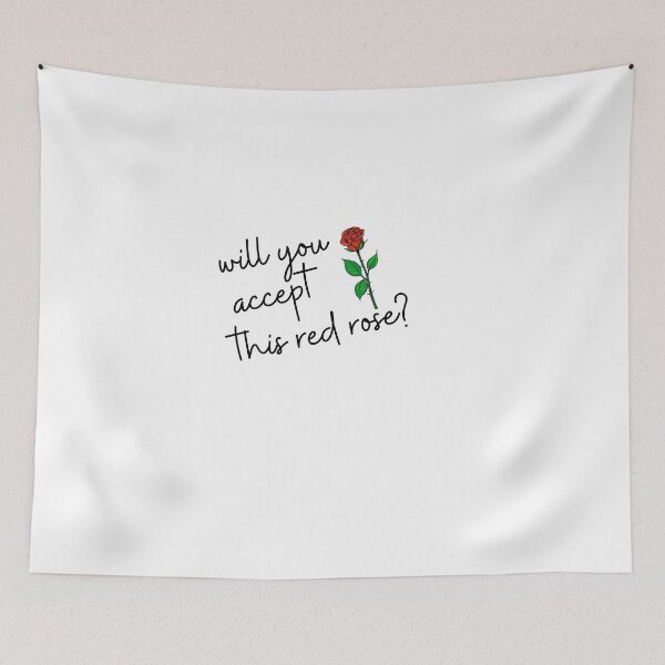 Item preview, "will you accept this red rose" designed and sold by oldschoolway.