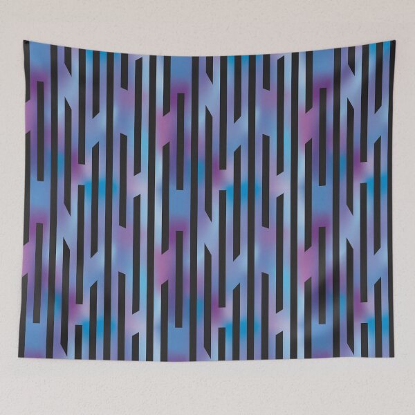 Item preview, Jagged Edges - blue/black designed and sold by JRP Design.