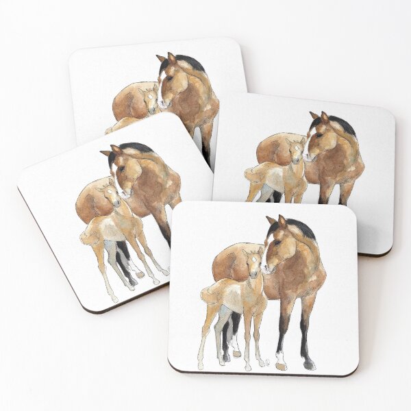 Item preview, Quarterhorse Mare and Foal designed and sold by Lavender Woodman.