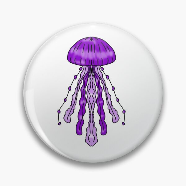 Item preview, Purple jellyfish illustration designed and sold by BlueBoarCrafts.